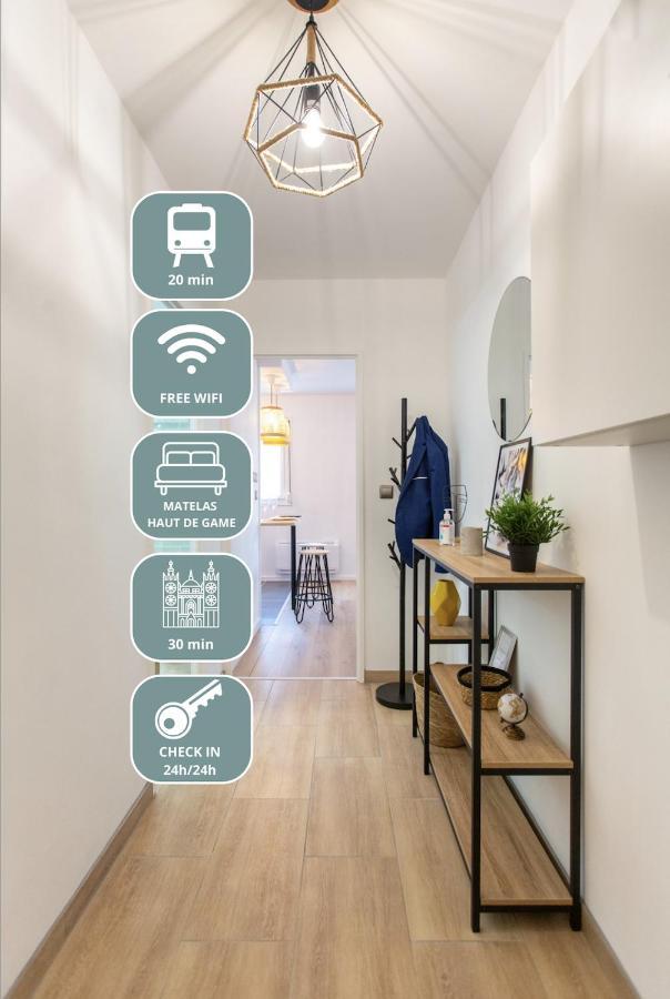 L'Estrade D'Amiens - Studio Atypique Et De Standing - Wifi Haut Debit - 2P Dış mekan fotoğraf